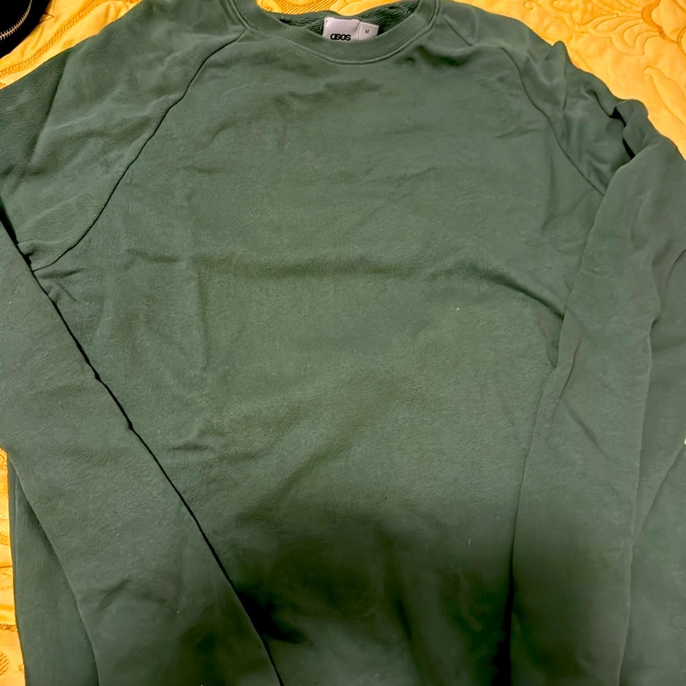 Olive green basic sweatshirt